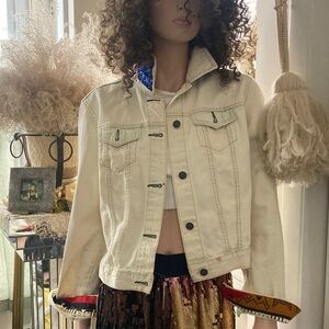 Old Navy Cream Jean Jacket